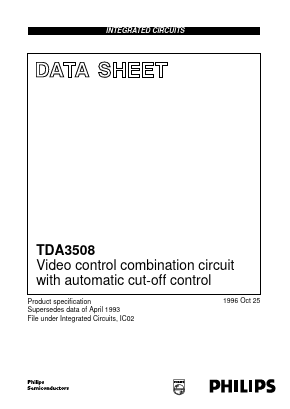 TDA3508 Datasheet PDF Philips Electronics