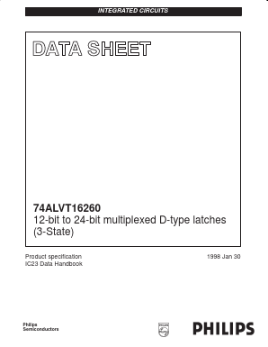 74ALVT16260 Datasheet PDF Philips Electronics