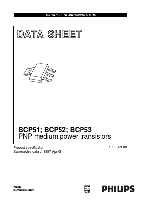 BCP52-10 Datasheet PDF Philips Electronics