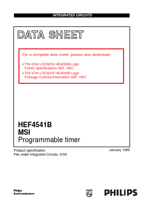 HEC4541BP Datasheet PDF Philips Electronics