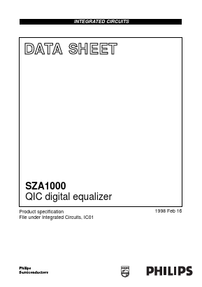SZA1000 Datasheet PDF Philips Electronics