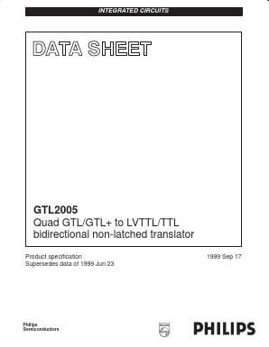 GTL2005 Datasheet PDF Philips Electronics