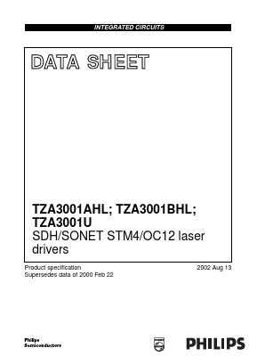 TZA3001BHL/C1 Datasheet PDF Philips Electronics