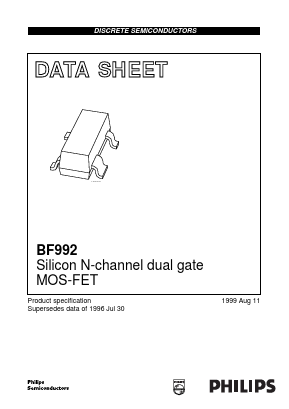 BF992 Datasheet PDF Philips Electronics