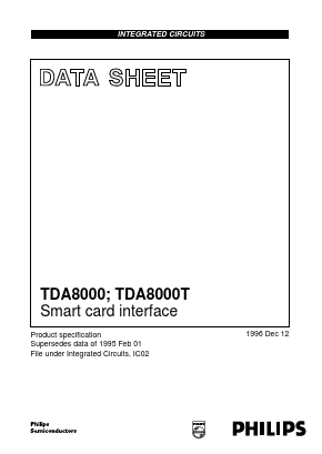 TDA8000T Datasheet PDF Philips Electronics