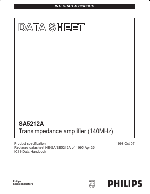SA5212 Datasheet PDF Philips Electronics