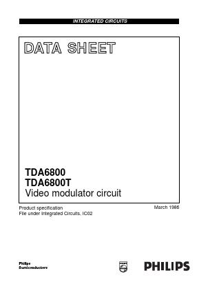 TDA6800 Datasheet PDF Philips Electronics