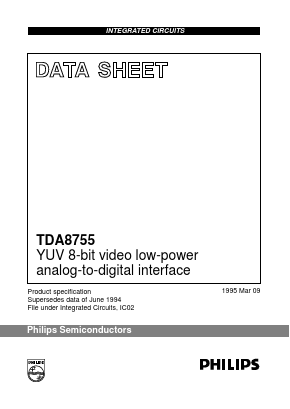 TDA8755 Datasheet PDF Philips Electronics