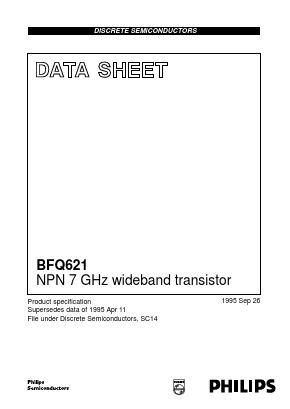 BFQ621 Datasheet PDF Philips Electronics