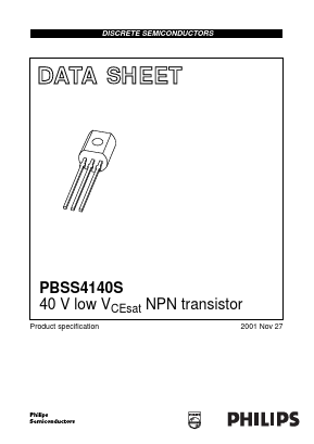PBSS4140S Datasheet PDF Philips Electronics