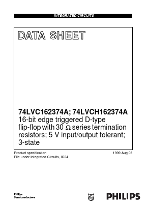 VC162374ADL Datasheet PDF Philips Electronics
