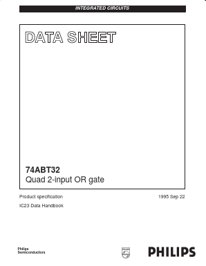74ABT32D-T Datasheet PDF Philips Electronics