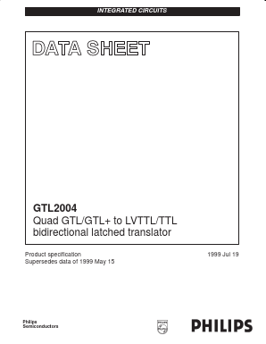 GTL2004 Datasheet PDF Philips Electronics