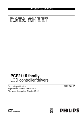 PCF2116AU_12 Datasheet PDF Philips Electronics