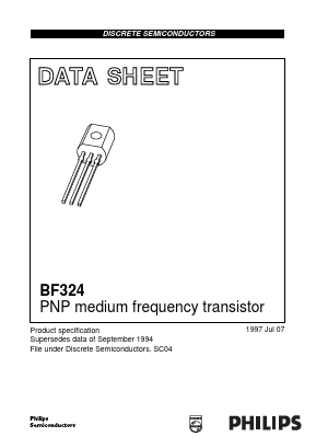 BF324 Datasheet PDF Philips Electronics