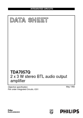 TDA7057Q Datasheet PDF Philips Electronics
