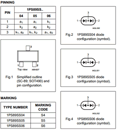 1PS89SS05 Datasheet PDF Philips Electronics
