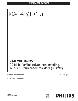 74ALVCH162827 Datasheet PDF Philips Electronics