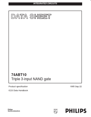74ABT10PWDH Datasheet PDF Philips Electronics