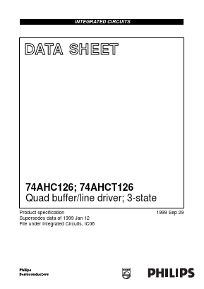 74AHC126 Datasheet PDF Philips Electronics