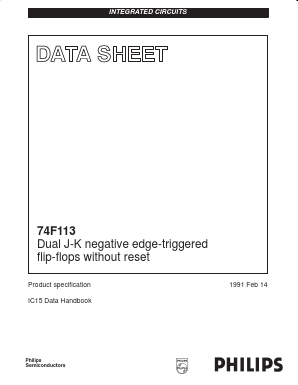 N74F113D Datasheet PDF Philips Electronics