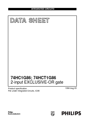 74HCT1G86 Datasheet PDF Philips Electronics
