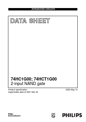 74HCT1G00 Datasheet PDF Philips Electronics