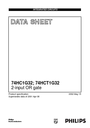 74HC1G32 Datasheet PDF Philips Electronics