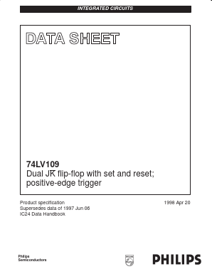 74LV109 Datasheet PDF Philips Electronics