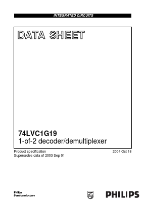 74LVC1G19GV Datasheet PDF Philips Electronics