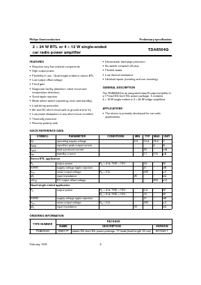 TDA8564Q Datasheet PDF Philips Electronics