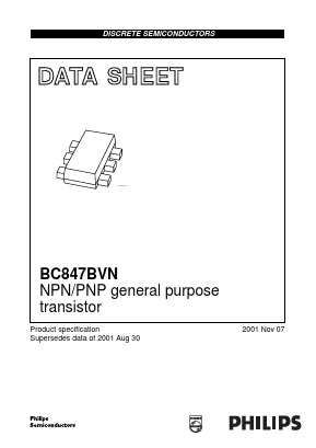 BC847BVN Datasheet PDF Philips Electronics