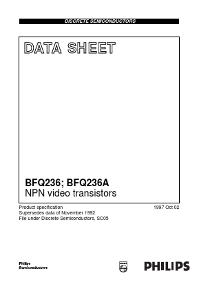 BFQ236 Datasheet PDF Philips Electronics