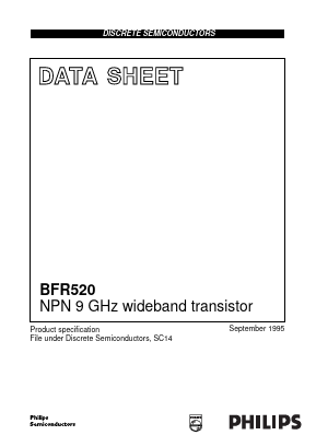 BFR520 Datasheet PDF Philips Electronics