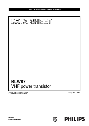 BLW87 Datasheet PDF Philips Electronics