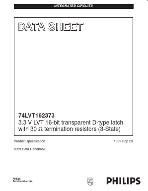 74LVT162373DL Datasheet PDF Philips Electronics