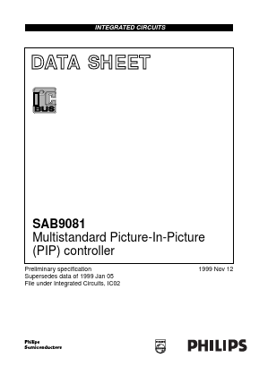 SAB9081H/N3 Datasheet PDF Philips Electronics