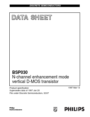 BSP030 Datasheet PDF Philips Electronics