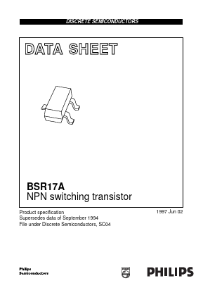 BSR17 Datasheet PDF Philips Electronics