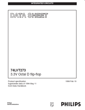 74LVT273D Datasheet PDF Philips Electronics