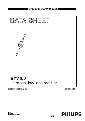 BYV160 Datasheet PDF Philips Electronics