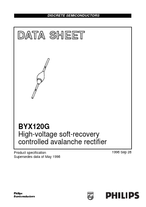 BYX120G Datasheet PDF Philips Electronics