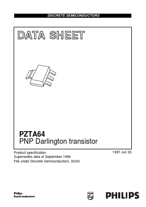 PZTA64 Datasheet PDF Philips Electronics