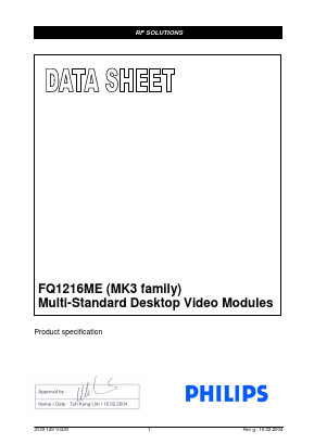 313914718771 Datasheet PDF Philips Electronics