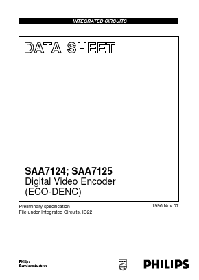 SAA7125 Datasheet PDF Philips Electronics