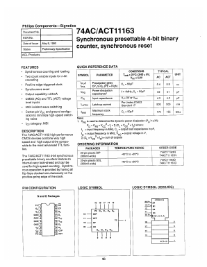 74AC11163N Datasheet PDF Philips Electronics