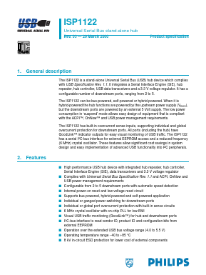 ISP1122BD Datasheet PDF Philips Electronics
