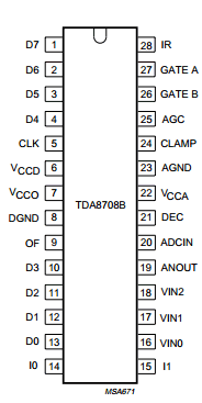 TDA8708BT Datasheet PDF Philips Electronics