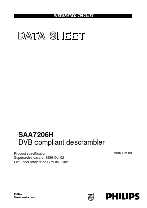 SAA7206H Datasheet PDF Philips Electronics