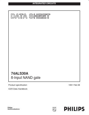 74ALS30AD Datasheet PDF Philips Electronics